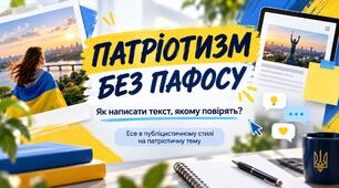 Есе в публіцистичному стилі на патріотичну тему. «Патріотизм без пафосу: як написати текст, якому повірять?»