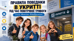 Презентація «Правила поведінки в укритті під час повітряної тривоги» для учнів 1-11 класів