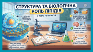 Біологія. 9 клас. Структура та біологічна роль ліпідів.
