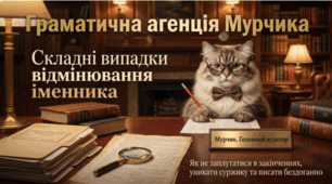 🐱📚 Складні випадки відмінювання іменників. Українська мова ✨