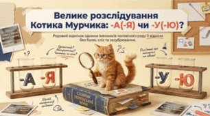 🐱📚 Закінчення -а, -я, -у, -ю в іменниках чоловічого роду в родовому відмінку однини ✨