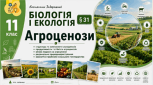 Агроценози. Презентація, інфографіка, робочий аркуш
