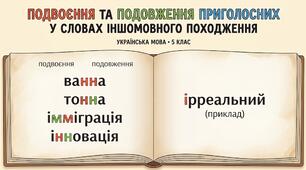 Презентація "Подвоєння та подовження приголосних у словах іншомовного походження."