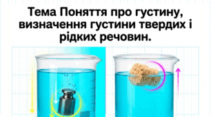 Поняття про густину, визначення густини твердих і рідких речовин. 6 клас Довкілля/Пізнаємо природу