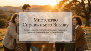 «Мистецтво справжнього зв'язку: історія, наука та культура найціннішого людського ресурсу» (до Дня дружби / виховну годину)
