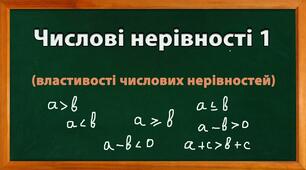 Самостійна робота з теми "Основні властивості числових нерівностей" Алгебра 9 клас НУШ