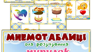 Мнемотаблиці для розучування мирилок