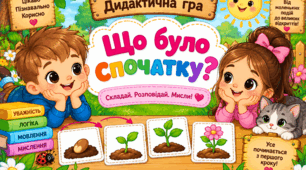Дидактична гра "Що було спочатку?"