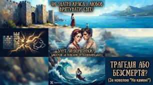 Презентація + урок-дискусія «Чи здатні краса і кохання врятувати світ?» (за новелою М. Коцюбинського «На камені»)
