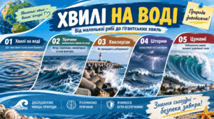 Хвилі на воді. Причини виникнення хвиль на морі. Хвилерізи. Шторми. Цунамі. 6 клас. Довкілля.