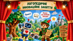 КОНСПЕКТ ЛОГОПЕДИЧНОГО ІННОВАЦІЙНОГО ЗАНЯТТЯ«ТЕАТР НА ЦЕГЛИНКАХ LEGO» Тема: Моделювання разом із дітьми декорацій та персонажів до казок для автоматизації складних звуків у живому спілкуванні