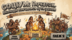 Презентація до уроку: «Соціум. Перші людські спільноти: община, рід, плем’я» (6 клас. Досліджуємо історію і суспільство)