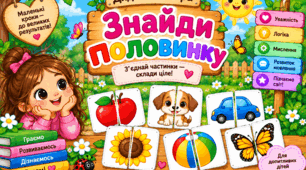 Дидактична гра "Знайди половинку"