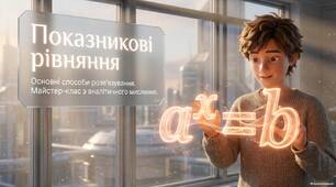 Показникові рівняння. Основні способи розв’язування