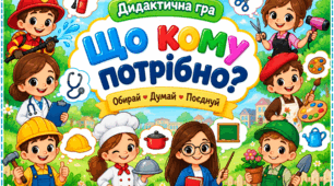 Дидактична гра "Що кому потрібно?"