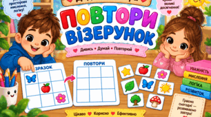 Дидактична гра "Повтори візерунок"