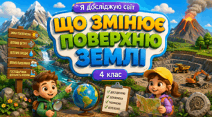 Презентація до уроку ЯДС, 4 клас, "Що змінює поверхню Землі"