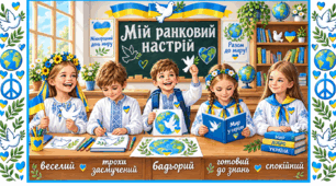 Плакат «Мій ранковий настрій: Куточок емоцій до Міжнародного дня миру»