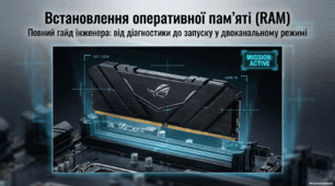 Встановлення пам’яті в системний блок