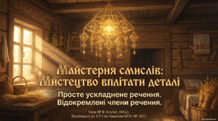 9 клас українська мова Просте ускладнене речення. Відокремлені члени речення. Розділові знаки при відокремлених членах.