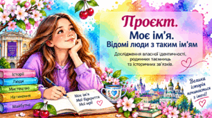 🍒🩷❤️🩷 Проєкт. Моє ім’я. Відомі люди з таким ім’ям. Дослідження власної ідентичності, родинних таємниць та історичних зв’язків🍒ПРЕЗЕНТАЦІЯ🩷❤️