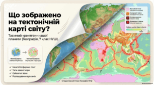 Що зображено на тектонічній карті світу - презентація з географії 7 клас