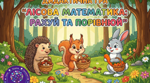 Дидактична гра "Лісова математика: Рахуй та порівнюй"
