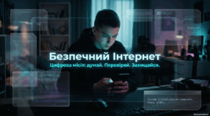 Безпечний Інтернет. Цифрова місія: думай. Перевіряй. Захищайся