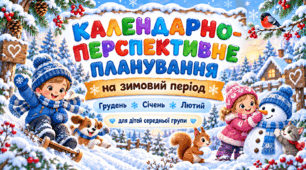 Календарно-перспективне планування на зимовий період для дітей різновікової групи