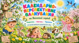 Календарно-перспективне планування на весняний період для дітей раннього дошкільного віку