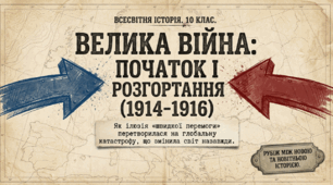 Початок і розгортання Першої Світової війни (1914-1916 рр.)