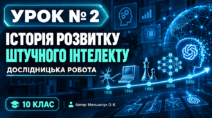 Урок 2. Від перших нейронів до генеративного ШІ. Дослідницька робота з історії штучного інтелекту