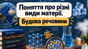 Поняття про різні види матерії. Будова речовини