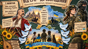 🇺🇦 Оформлення до 1 жовтня — «Від Січі — до сьогодення» (до Дня захисників та захисниць України/ День українського козацтва)