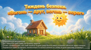 Презентація+конспект заняття "Вогонь - друг, вогонь -ворог ". Тиждень безпеки. Вересень.