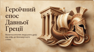 Стародавня Греція. Етапи й шедеври античності (огляд). Гомер. Міфологічні, пригодницькі й побутові елементи в «Одіссеї».