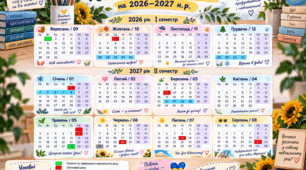 Календар вчителя на 2026-2027 навчальний рік