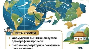 Практична робота №1 Обчислення показників природного та механічного руху населення в різних регіонах світу та України