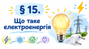 Презентація на тему " § 15. Що таке електроенергія " 6 клас. Нуш за підручником Василенко. Здоров'я безпека та добробут.