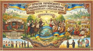  Початок українського національного відродження в Наддніпрянській і Слобідській Україні.
