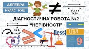 9 Алгебра НУШ Діагностична робота № 2 з теми "Нерівності"