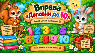 Вправа "Доповни до 10"