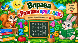 Вправа "Розв'яжи приклади"