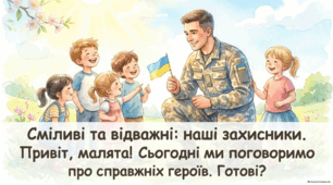 Конспект заняття для молодшої групи «Сміливі та відважні: наші захисники»