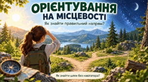 Орієнтування на місцевості. 6 клас. презентація+конспект