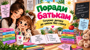 Поради батькам «Готуємо дитину до школи без стресу»