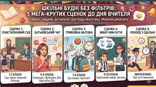 Збірка сучасних сценок до Дня вчителя: «Шкільні будні без фільтрів — смішно, життєво, до мурах!»