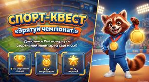 🏆 Інтерактивна гра-презентація з фізичної культури «Спортивний квест “Врятуй чемпіонат!”»