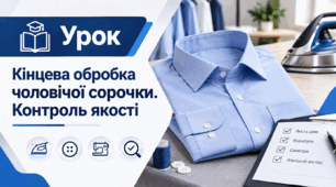 Кінцева обробка чоловічої сорочки. Контроль якості