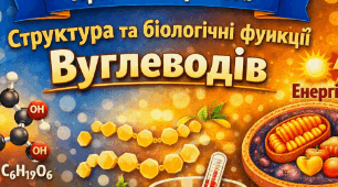 Структура та біологічні функції вуглеводів. 9 кл НУШ